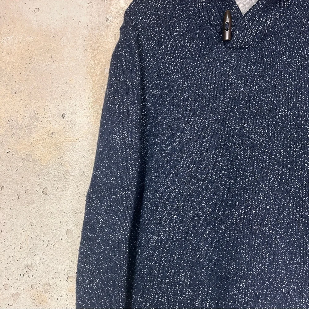 JoS A Bank exclusive collection wool navy blue knit collared sweater 2XL